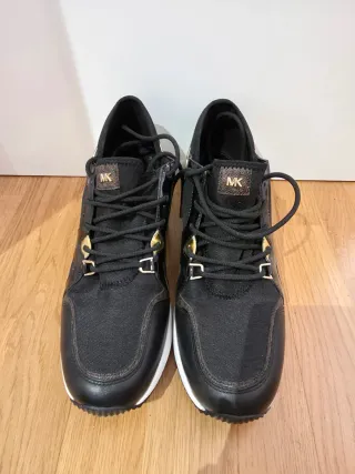 Michael Kors Zapatillas Talla 39.5 Negro/Dorado