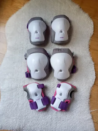 Set 3 protecciones patinaje Oxelo Talla S Decathlo