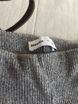 Pantalón ancho gris talla S