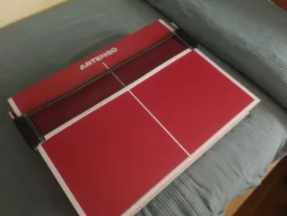 Mini mesa ping pong Artengo con 2 palas