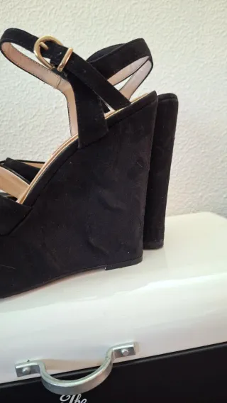 Zeppe tacco 13 cm, numero 37