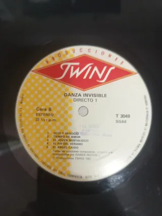 DOBLE LP VINILO DANZA INVISIBLE  DIRECTO AÑO 1987