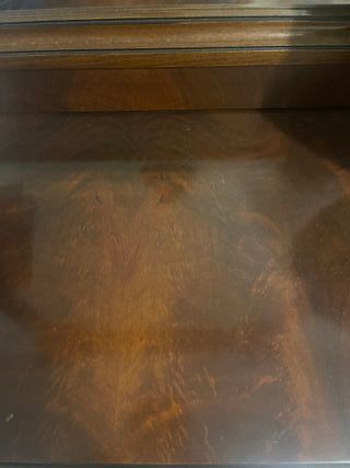 Consola de madera con espejo