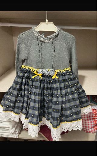 Vestido Lollitos Usado Bom Estado, tamanho 4 anos