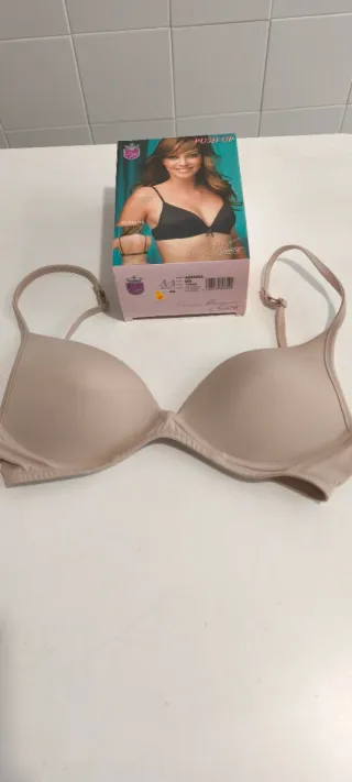 Sujetador Selene Adriana Push Up 90B Beige