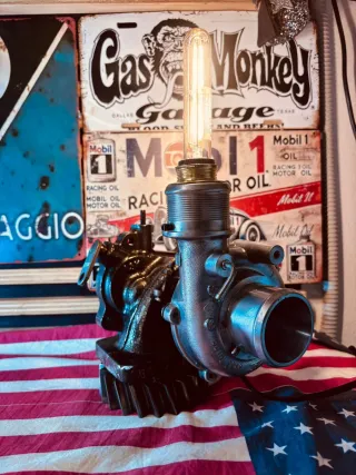 Lampada design industriale steampunk