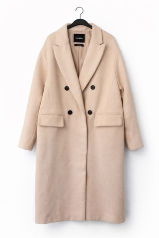 Abrigo largo beige Pull&Bear Talla S