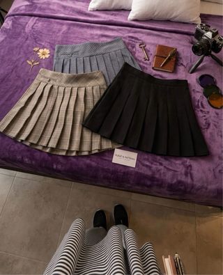 Set 3 Minifaldas Plisadas Zara