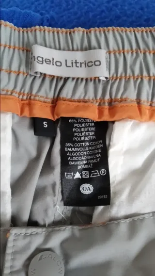 Pantalón pirata Angelo Litrico gris hombre