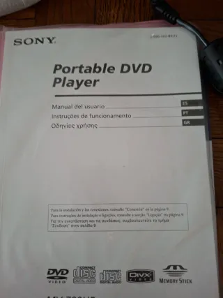 Reproductor DVD Portátil Sony MV-700HR MP3