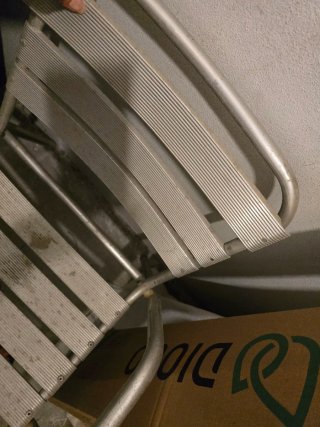 Conjunto de 4 Sillas de aluminio apilables estilo