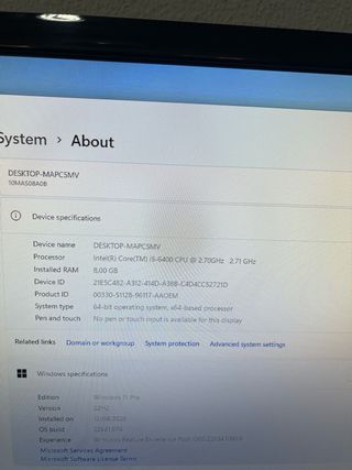 Lenovo ThinkCentre i5 SSD 8GB RAM
