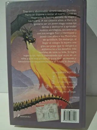 Harry Potter y el cáliz de fuego 1 edicion
