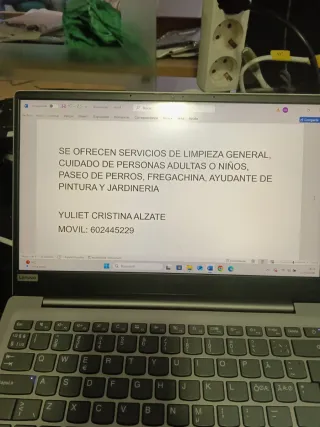 SE OFRECEN SERVICIO EN GENERAL