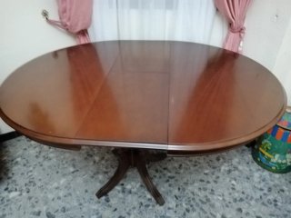 Mesa redonda madera  extensible