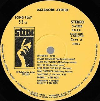 BOOKER T. & THE M.G.'S: McLEMORE AVENUE