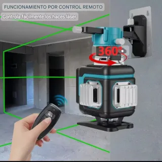 Nivel Láser 4D 16 Líneas Accesorios Maletín