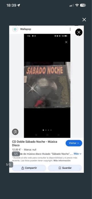 Doble CD Música Disco: Sábado Noche