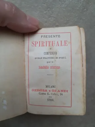 Antico libretto di preghiere