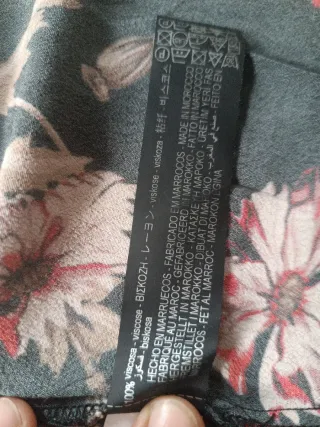 Vestito Zara floreale nero taglia M