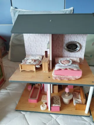 Colchitas crochet casas de muñecas