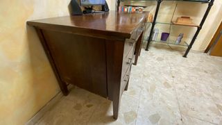 Mesa escritorio antigua madera