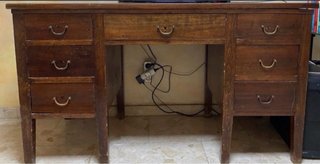 Mesa escritorio antigua madera
