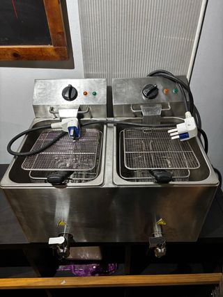 Freidora Doble Acero Inoxidable