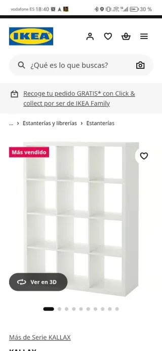 Estantería Kallax IKEA Blanca