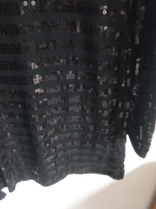 Vestido Dandy Negro Lentejuelas