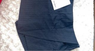 Falda pantalón gris con rayas