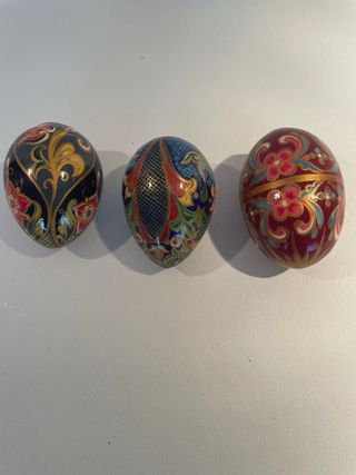 3 Uova Decorative di Pasqua