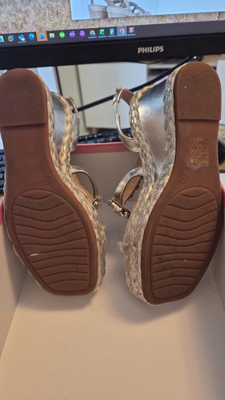 Sandalias Alma en Pena Plata con Pedrería