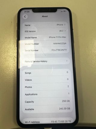 iPhone 11 Pro Max 256gb Oro 97% Batteria