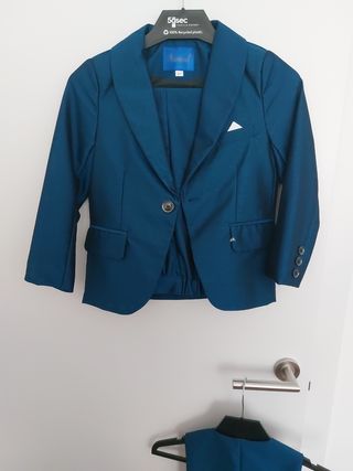 Traje de vestir niño azul Talla 6