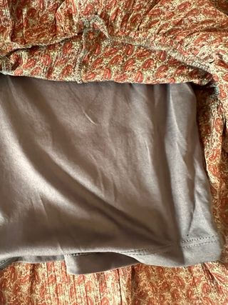 Blusa crop Pull&Bear estampado paisley