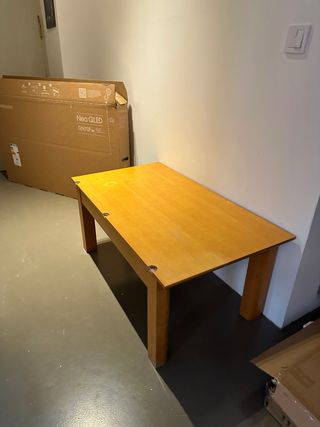 Mesa centro elevable madera