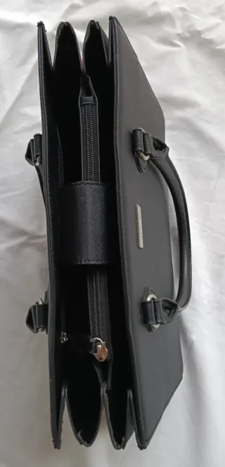 Borsa Harrods nera e fucsia