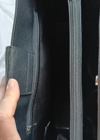 Borsa Harrods nera e fucsia