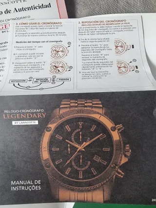 Reloj Cronógrafo Legendary By Lanscotte