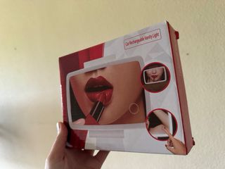 Espejo de coche con luz LED