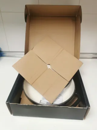 Cazuela Hierro Esmaltada Negra y Blanca