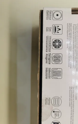 Cazuela Hierro Esmaltada Negra y Blanca