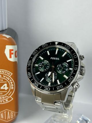 Reloj Fossil Bannon Verde Plata