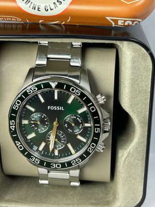 Reloj Fossil Bannon Verde Plata