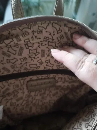 Mochila Dogsbybeluchy dorada con flecos