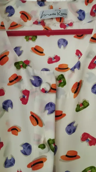 Blusa vintage estampada