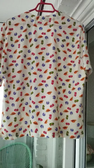 Blusa vintage estampada