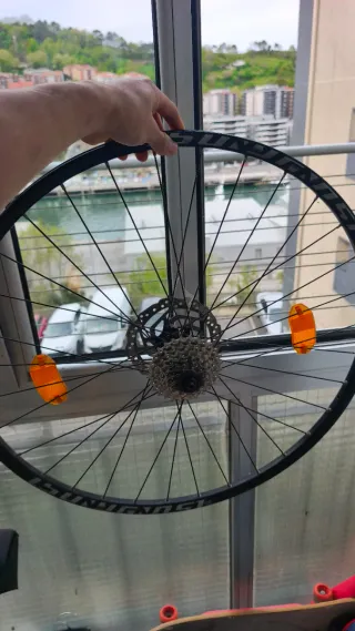 Llanta trasera bici 29" disco y cassette 7v