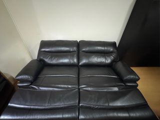 Conjunto piel sofá + sillón eléctricos en garantía